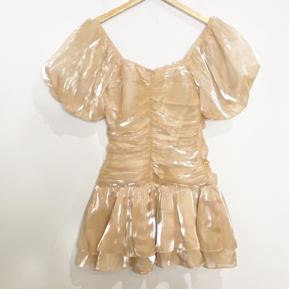STORIA Ruched Mini Dress Fairycore Whimsical - Picture 8 of 14